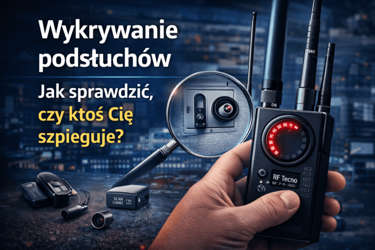 Obraz przedstawiający sprzęt do wykrywania podsłuchów.